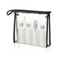 Wpro Sacs de Toilette 2en1 & Bouteille Voyage mis 4 conteneurs liquides 1l