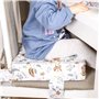 Rehausseur de chaise enfant 32x32x8 cm - coussin de siège enfant coussin de chaise coton Cerf