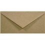 Netuno 25 enveloppes longues marron en papier kraft DL 110x220 mm rabat pointu enveloppe écologique vintage pour lettres d'affai