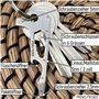 POCARDO KEY-TOOL | Outil multifonction 12 en 1 pour organisateur de clés | Accessoire porte-clefs | en forme de clé | Tournevis,