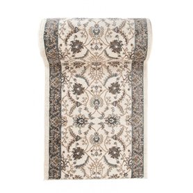 Tapis de Couloir Ecru Blanc Oriental - Au Mètre - Décoration Parfaite pour: Entrée Salle de Séjour Cuisine ou Couloir - Collecti