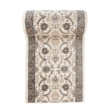 Tapis de Couloir Ecru Blanc Oriental - Au Mètre - Décoration Parfaite pour: Entrée Salle de Séjour Cuisine ou Couloir - Collecti