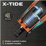 OVERMAX X-Tide Bateau de Course RC Télécommandé avec Lumières LED 25 km/h 1200 mAh Batteries 34 Min de Jeu Contrôle de la Vitess