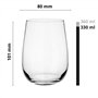 Glasmark KROSNO 1992 Lot De 6 Coupes À Glace En Verre Transparent Coupes À Dessert Lavables Au Lave-Vaisselle 330 ml