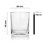 Glasmark KROSNO 1992 Lot De 6 Coupes À Glace En Verre Transparent Coupes À Dessert Élégantes 160 ml