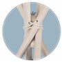 Nukido Tipi Stabilisateur de tente 122 x 3 cm Kit d'outils Tea-Pee pour enfant Stabilisateur Tipi Système de blocage pour systèm