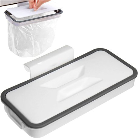Retoo Support pour sac poubelle avec clip de fixation pour tiroir/porte/meuble
