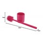 CleanGang Brosse WC en Silicone B!Rush pour Un Nettoyage en Profondeur et Facile en Magenta – Brosse de Nettoyage WC avec Poils 