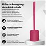 CleanGang Brosse WC en Silicone B!Rush pour Un Nettoyage en Profondeur et Facile en Magenta – Brosse de Nettoyage WC avec Poils 