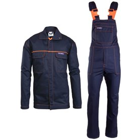 PROFFLAM ANTISTATIC Combinaison de soudeur ignifuge anti-statique complète : salopette + veste