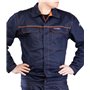 PROFFLAM ANTISTATIC Combinaison de soudeur ignifuge anti-statique complète : salopette + veste, vêtements de soudeur EN ISO 1149