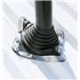 Passage de toit flexible Joint EPDM Bride anti-pénétration d'eau Résistant à la température Protection de cheminée Tuyaux Câbles