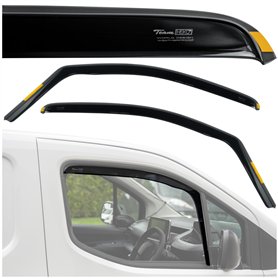 HEKO - Compatibles avec Citroen Berlingo 2008-2018 Déflecteurs de Vitres Latérales ; Déflecteurs Latéraux ; Avant ; Deux Pièces