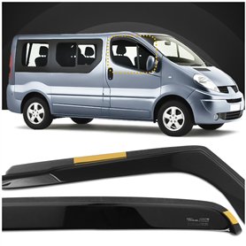 HEKO - Compatibles avec Opel Vivaro 2001-2014 Déflecteurs de Vitres Latérales ; Déflecteurs Latéraux ; Avant ; Deux Pièces ; Déf
