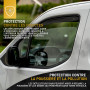 HEKO - Compatibles avec Opel Vivaro 2001-2014 Déflecteurs de Vitres Latérales ; Déflecteurs Latéraux ; Avant ; Deux Pièces ; Déf