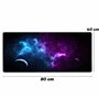 Retoo Tapis De Souris Gaming XXL, 800 mm x 400 mm, Base Antidérapante, Modèle D'espace, Mouse Pad avec Coutures sur Les Bords, G