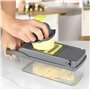 Retoo Coupe Legumes Multifonctions 13 En 1, 7 Couvertures Interchangeables Mandoline Professionnelle Cuisine, 28,5 X 10 X 11,5 C