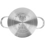 KARL HAUSMANN Faitout Inox - 3.6L - 20 cm - Marmite Induction en Acier Inoxydable 18/10 - Casserole avec Couvercle en Verre - fa