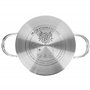 KARL HAUSMANN Faitout Inox - 4.7L - 22 cm - Marmite Induction en Acier Inoxydable 18/10 - Casserole avec Couvercle en Verre - fa