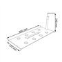 PROSPERPLAST Jardinière rectangulière noir arrosage automatique 17l.