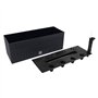 PROSPERPLAST Jardinière rectangulière noir arrosage automatique 17l.