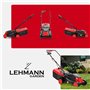 Lehmann Tondeuse à Gazon Électrique, 1200 W, Largeur de Coupe 32 cm, Bac de Ramassage 25 L, Réglage Hauteur de Coupe 3 Positions