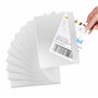RAGO® Lot de 100 Pochette porte-document autocollante C6 pour A6 I Pochette d’expédition transparente A6 | Pochette autocollante