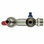 Bradas GKK0512 Double Robinet 3 x 5 x 2 cm Argenté