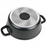 KARL HAUSMANN Faitout Induction - 2.3L – Ø 20 cm - Cocotte Fonte d'Aluminium - Marmite Couvercle en Verre - Casserole Tous Feux 