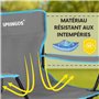 SPRINGOS Table de camping pliable avec 2 chaises, sac de transport, meubles de pique-nique d'extérieur avec porte-gobelets et ha