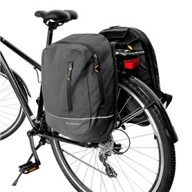 WOZINSKY Sacoche de vélo 2 en 1 pour porte-bagages arrière - Étanche - 30 l