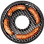 Browin 330300 Poêle à Gaz avec Une Grille, en Acier Carbone avec Revêtement Anti-Adhésif et Manche Amovible, pour Griller à la M