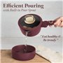 Berlinger Haus Leonardo Collection Batterie de cuisine à induction 15 pièces en aluminium anti-adhésif avec couvercle/Bordeaux m