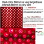 Appareil de Luminothérapie LED 45W, Panneau de Luminothérapie Combinée Rouge 660nm dt Proche Infrarouge 850nm, pour la Beauté de