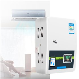 ZephyrGlow Stabilisateur de Courant Monophasé à Usage Domestique - avec Protection Contre Les Surtensions