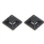 Xiniy 300 Pieces Auto-Adhesif Cable Attache Base Support 20 x 20 x 6mm