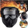 Toolvvik Lunettes de soudage sombres pour voiture Protection du visage de travail Anti-poussière Masque de soudage pour voiture 