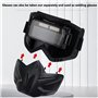 Toolvvik Lunettes de soudage sombres pour voiture Protection du visage de travail Anti-poussière Masque de soudage pour voiture 
