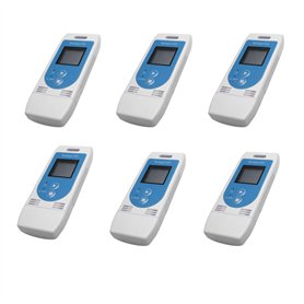 Gvvsjgdbis 6X TempéRature USB Enregistreur de DonnéEs D'Humidité RéUtilisable Enregistreur de DonnéEs RH TEMP Couleur Chaude Enr