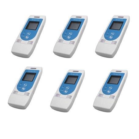 Gvvsjgdbis 6X TempéRature USB Enregistreur de DonnéEs D'Humidité RéUtilisable Enregistreur de DonnéEs RH TEMP Couleur Chaude Enr