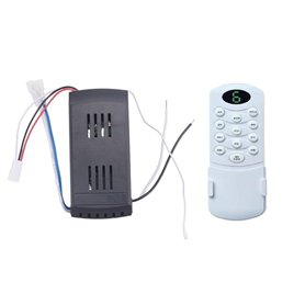 Joselin Ventilateur de Plafond Kit de Télécommande 40W Remplacement à 6 Vitesses Remote et Récepteur pour Les Ventilateurs et Lu