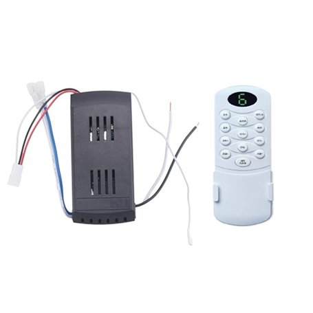 Joselin Ventilateur de Plafond Kit de Télécommande 40W Remplacement à 6 Vitesses Remote et Récepteur pour Les Ventilateurs et Lu