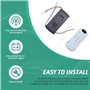 Joselin Ventilateur de Plafond Kit de Télécommande 40W Remplacement à 6 Vitesses Remote et Récepteur pour Les Ventilateurs et Lu
