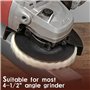 Knoruley Ensemble de 8 Disques de Feutre Abrasifs et de Pâte à Polir pour Meuleuses D'Angle