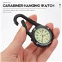 ULTECHNOVO Clip-on Montre Gousset Clip Noir sur Mousqueton Lunette Tournante Visage Lumineux Montre Gousset pour Médecins Infirm