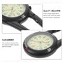 ULTECHNOVO Clip-on Montre Gousset Clip Noir sur Mousqueton Lunette Tournante Visage Lumineux Montre Gousset pour Médecins Infirm
