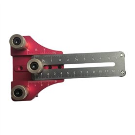 Sliccoom Gabarit à Bande Mince pour la Scie à Table - 3/4 Pouces X pour les Emplacements 3/8 Pouces - Guide de Coupes Étroites R