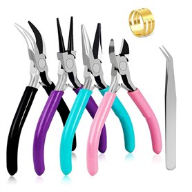 Eighosee Outils de Fabrication de Ensemble de Pinces à DIY Comprenant Une Pince à Bec Effilé