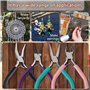 Eighosee Outils de Fabrication de Ensemble de Pinces à DIY Comprenant Une Pince à Bec Effilé, Une Pince à Bec Rond, Une Pince à 