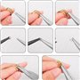 Eighosee Outils de Fabrication de Ensemble de Pinces à DIY Comprenant Une Pince à Bec Effilé, Une Pince à Bec Rond, Une Pince à 